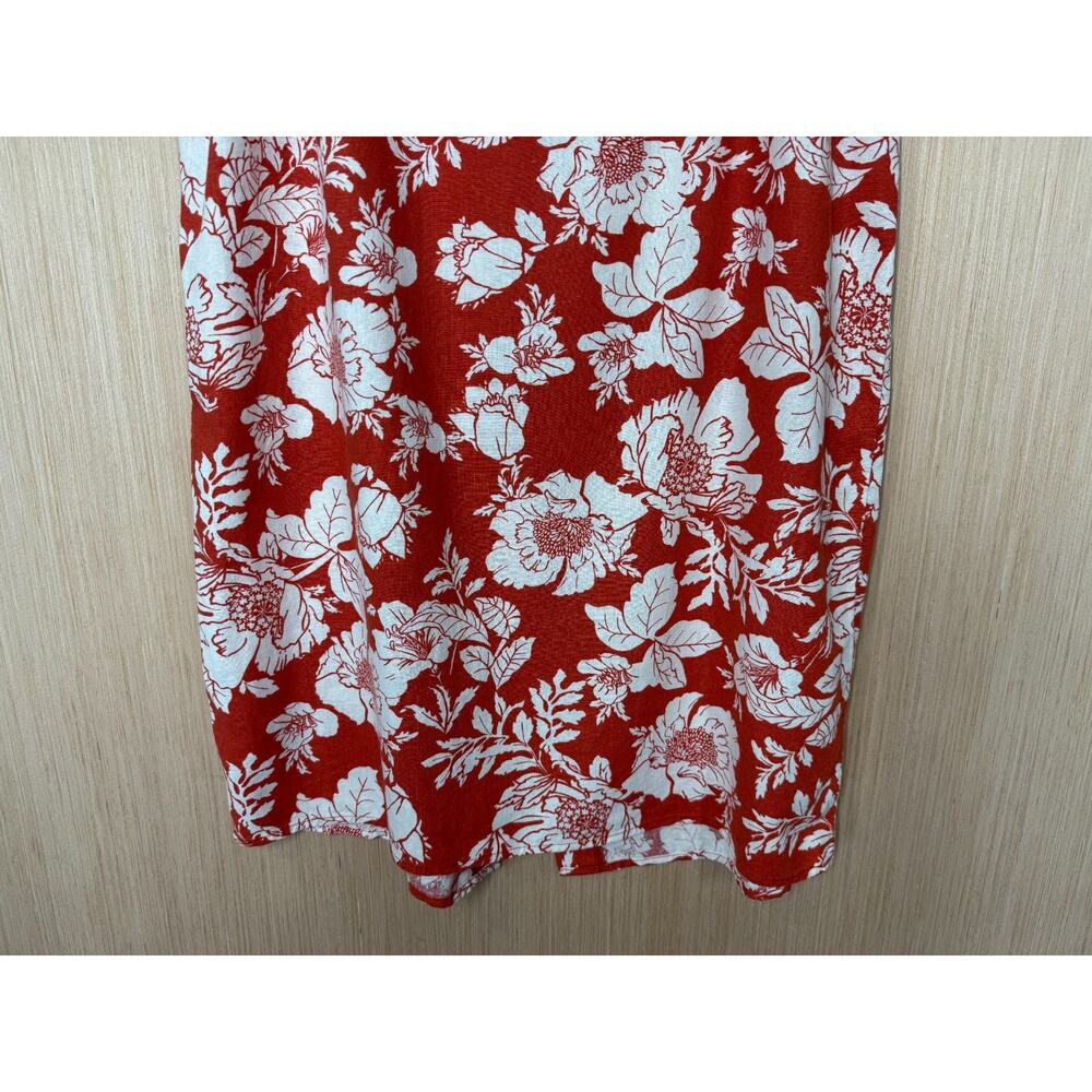 Old Navy High Waisted Linen Blend Floral Maxi Skirt Womens Size Large Tropical - Picture 4 of 11